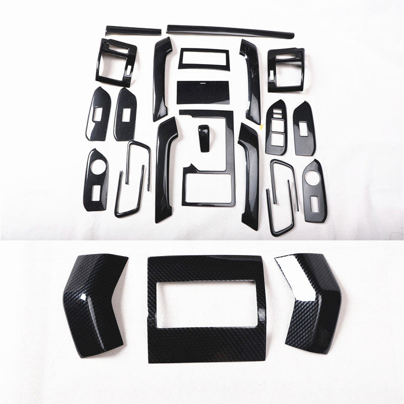 10 11 12 13 14 15 16 17款霸道普拉多27 4000内饰改装排挡5D碳纤