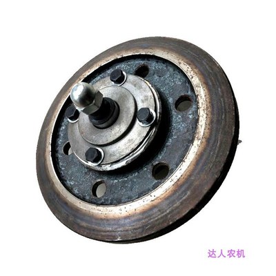 艾禾旋耕机履带涨紧轮总成收割机底盘配件农用机械拖拉机改装件