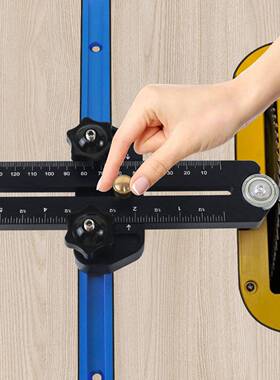 木工专合用台滑锯切割器位靠山铝金工作台槽定位固定93767工限具