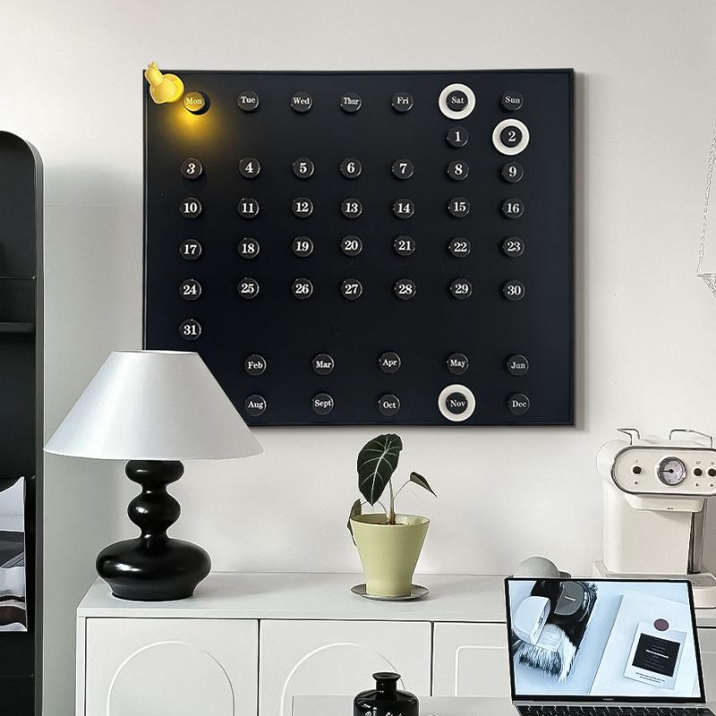 表箱遮装饰电画数字日历标识冰箱贴黑板画电al202502闸盒电源开关