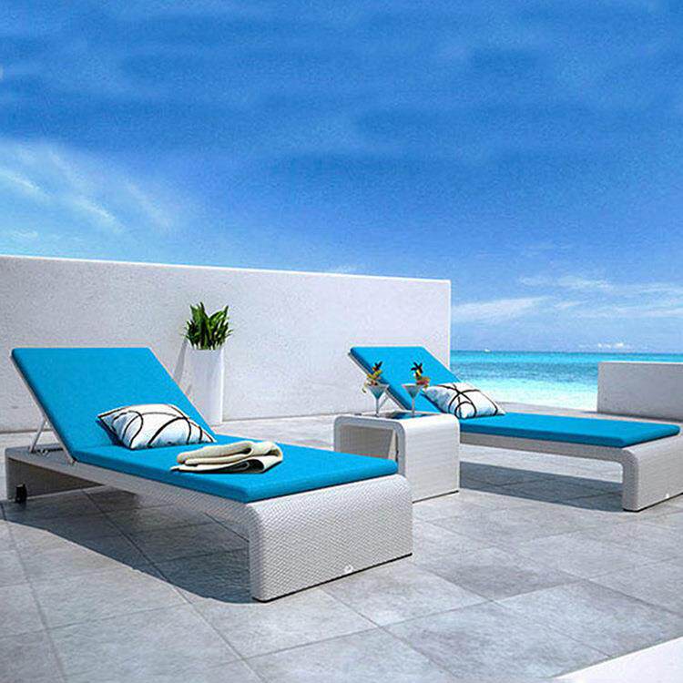 户外椅LMS-009阳台别宿墅躺躺床游泳池休闲滩沙椅庭院折叠藤编民