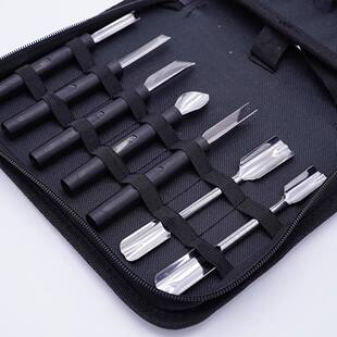 刃TGV合46刻件套B款厨房师雕刀多功能不锈厨钢品雕刻刀套装食雕花