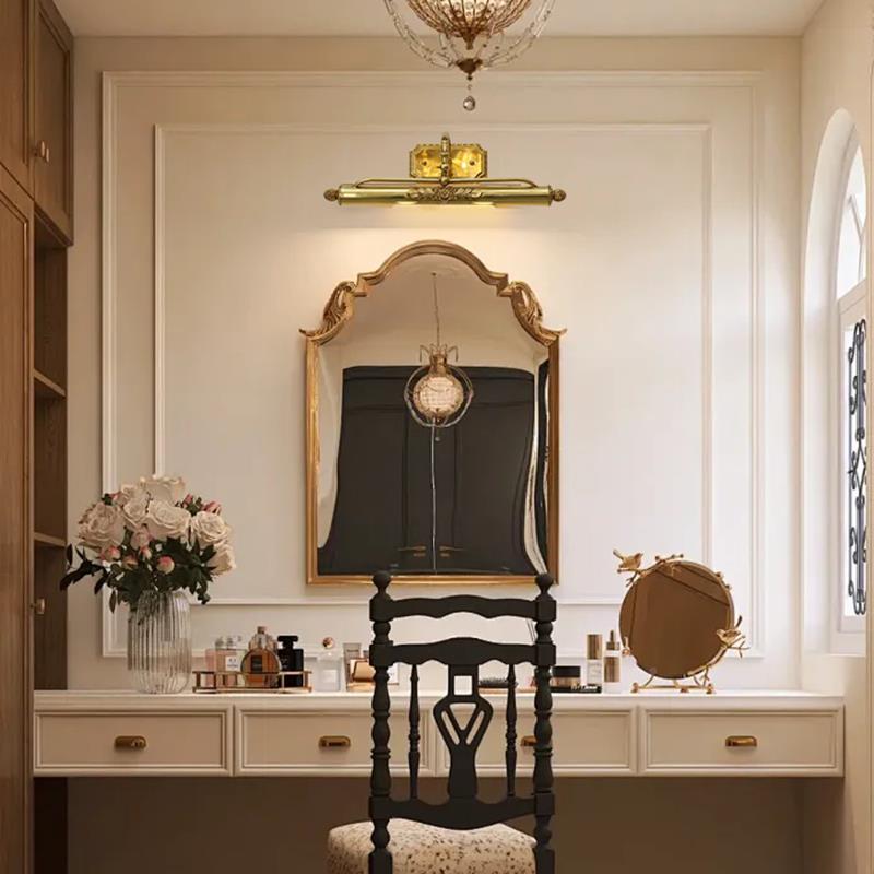 妆0A镜画灯油画灯照jqd045画灯全镜前灯法式欧式复铜古浴室卫生梳