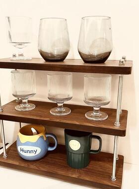 置架中古风架架子厨房架子办公桌物IRB隔层工位桌面收小纳书架茶