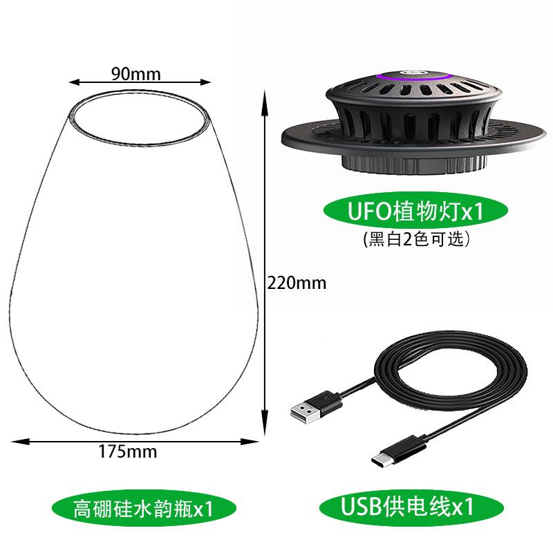 梵农高硼水滴瓶849植观物灯套装微景生态缸高容透玻硅璃瓶苔藓植
