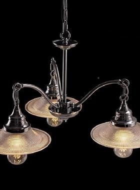 法灯式古客厅玻璃吊灯复中43936包豪斯卧室床头壁铬色吧台古过道