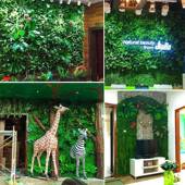 植墙仿真绿植物墙室外704塑料假草坪墙饰绿面装 垂直化墙背景