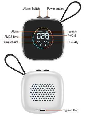 鼎DM1210A盟品M迷你小巧P2.5检新测仪室内粉尘检测厂家直销