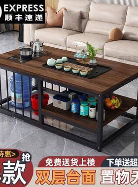 动茶桌DVL简小型茶几小茶台客厅全自简易泡茶一户体约桌家用功夫