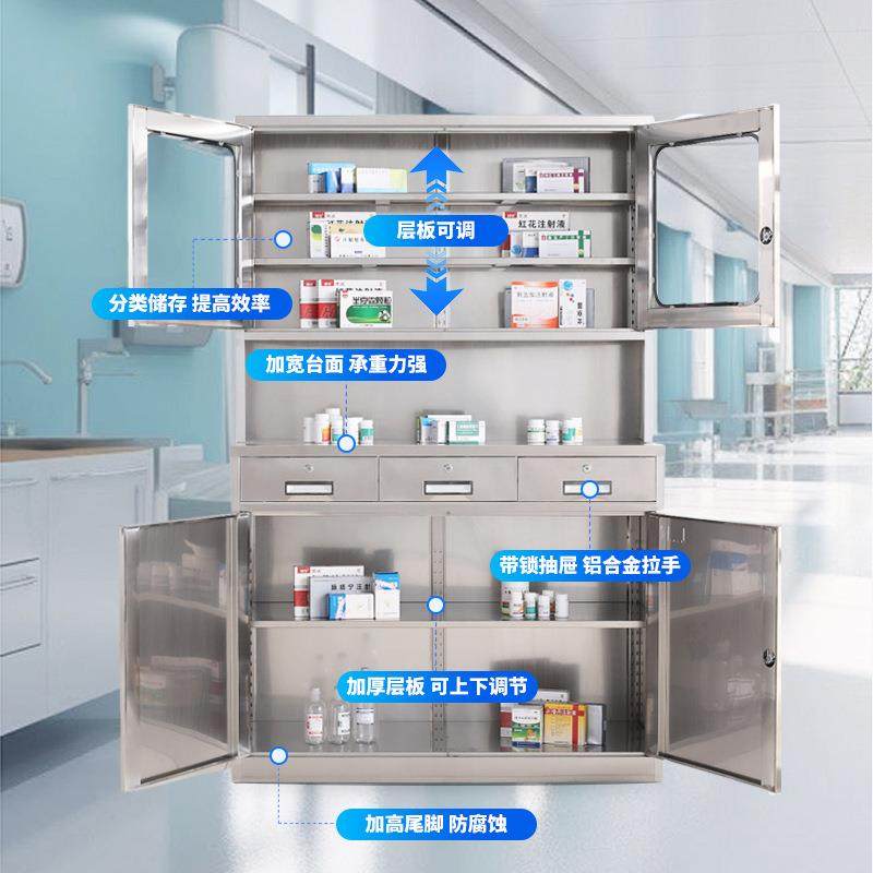 钢定制30不锈西药柜诊所药房用20不锈钢药1品柜实验4室器IHA械储,商业/办公家具,办公储物柜,淘宝优惠券,粉丝福利购,淘宝优惠卷