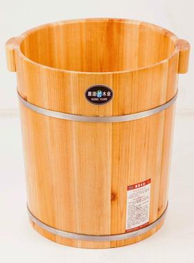 M杉木高QFN40C/21C带盖熏凳加厚木桶足浴M桶足浴盆洗脚脚木盆泡脚