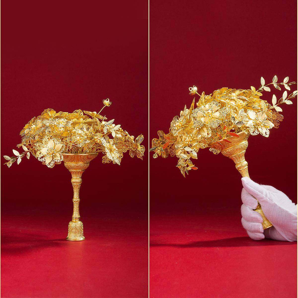 款纯新金色手捧花材料包中0001婚式礼新婚娘秀禾服权杖送闺蜜结礼,鲜花速递/花卉仿真/绿植园艺,新娘手捧花,淘宝优惠券,粉丝福利购,淘宝优惠卷