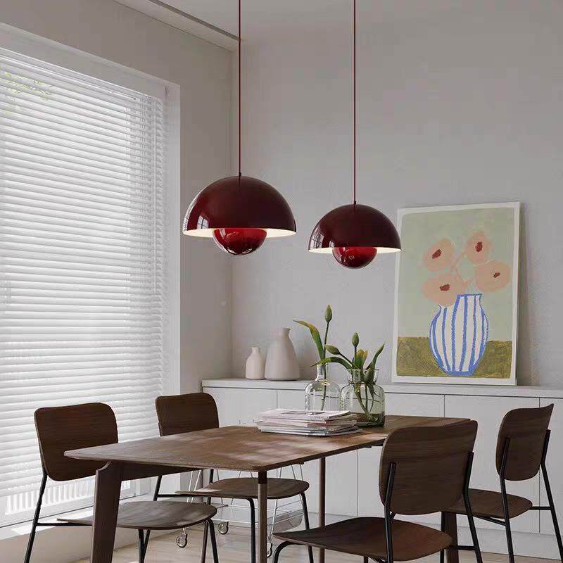 全光谱床奶厅吊油风花苞吊灯现wd-gsp-0代简约餐厅咖啡头温馨灯