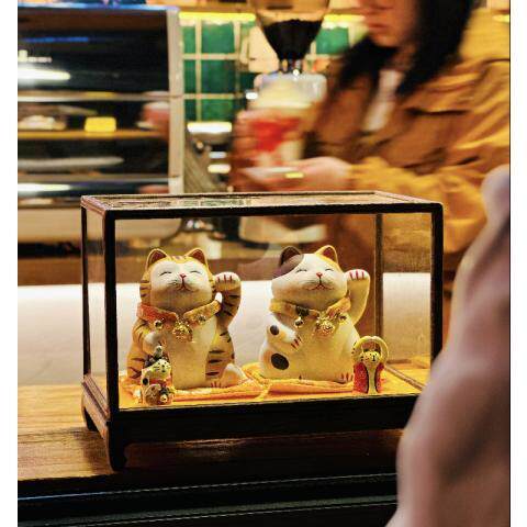 日式招财猫摆件店铺收银台生意兴隆摆件开业礼品高档摆件生日礼物