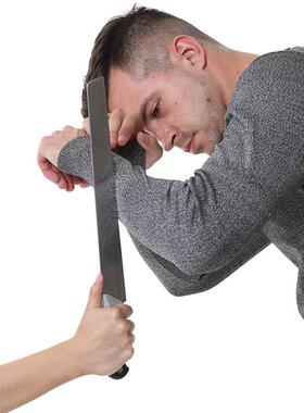 新款货现蓝色低防刺防业撕裂领防割衣服野外工防COJ护安全耐磨