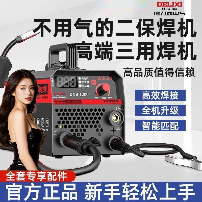气电无气二保焊机用家用220v电两二焊PFE保焊三用一体工业焊机
