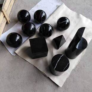 天然黑大理石白厅根理边几大石台面脚小桌座子石材脚礅客咖啡茶几