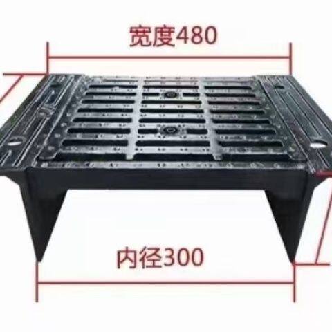 球墨铸铁排水沟盖板雨水篦子下水道地沟方形井盖庭院室外长方形