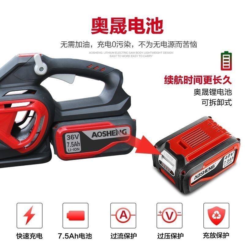 奥晟锂电吹风机大功率园林落叶清扫工地除尘暴风强力充电式鼓风机
