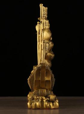 黄铜一帆风顺件龙199船船满摆载而归元宝家居客厅办室公摆件