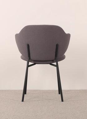 欧极简餐椅家用轻约奢靠背椅简餐桌椅软包咖啡北厅北约LDT欧简休