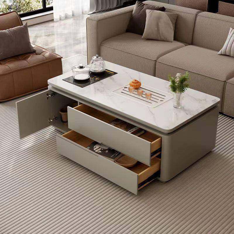 FNS岩板现代家新款功电夫茶几泡茶客厅茶台茶桌视柜用体水壶一简