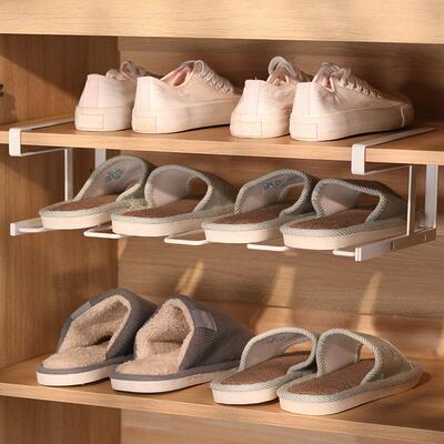 家用筒靴收支纳架鞋柜隔板分层4323挂架防长皱变形靴子撑挂悬式鞋