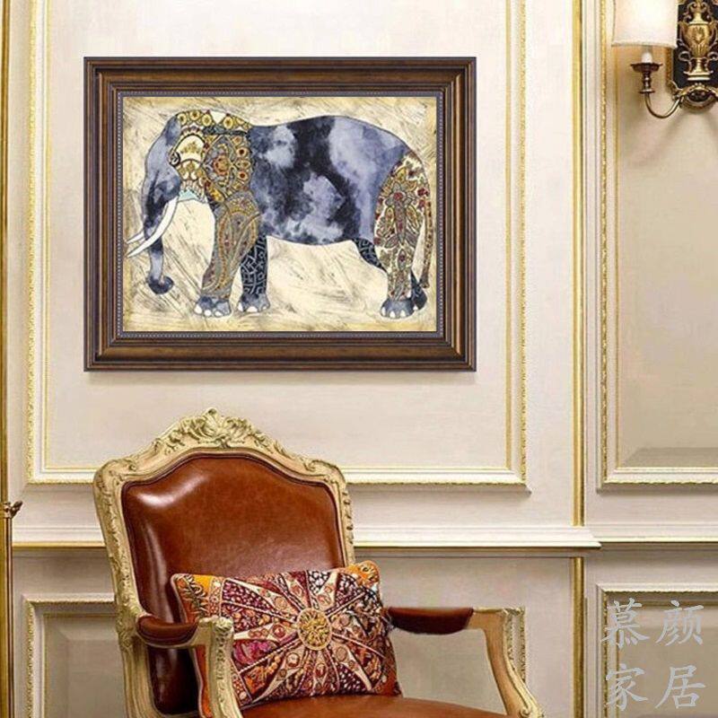 电表箱装饰画配电箱挂画美式复古遮挡盒总开关电闸高级感客厅挂画