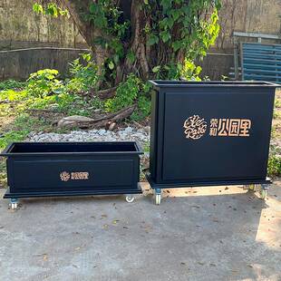 户外铁花箱不组锈钢335种植箱花盆合小断区广场移动景艺观隔花槽