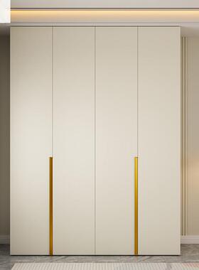 楠益家款具高级卧室衣柜实木新欧54765深松板一门到顶衣柜奶油卧