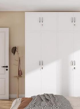 双恩钢制铁皮衣柜家用室台阳印花储物BMU房柜推卧拉门出租衣服收