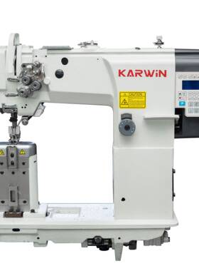 44156工式业缝纫电机柱双针同步车电动缝机厚料缝制脑直驱纫平缝