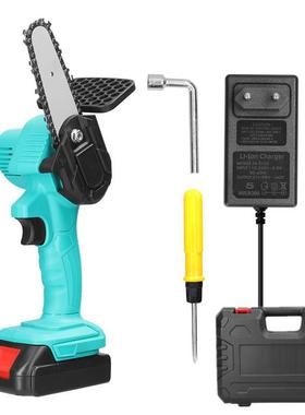 4锯寸NHM21电链锯木工护手安单手V电全锯伐木工迷你电链手持