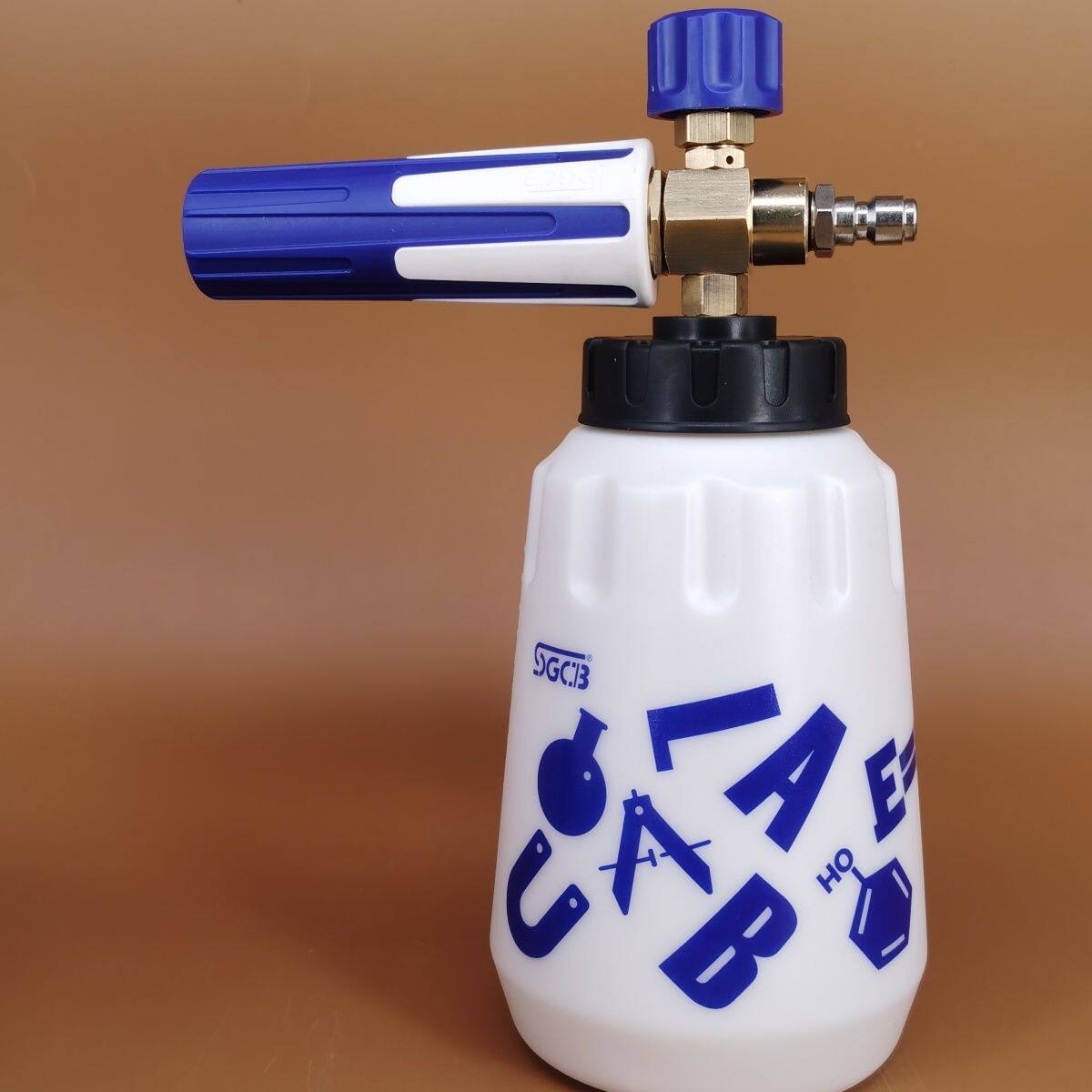 高压洗车机专用快插泡沫壶洗车液扇形清洁喷壶