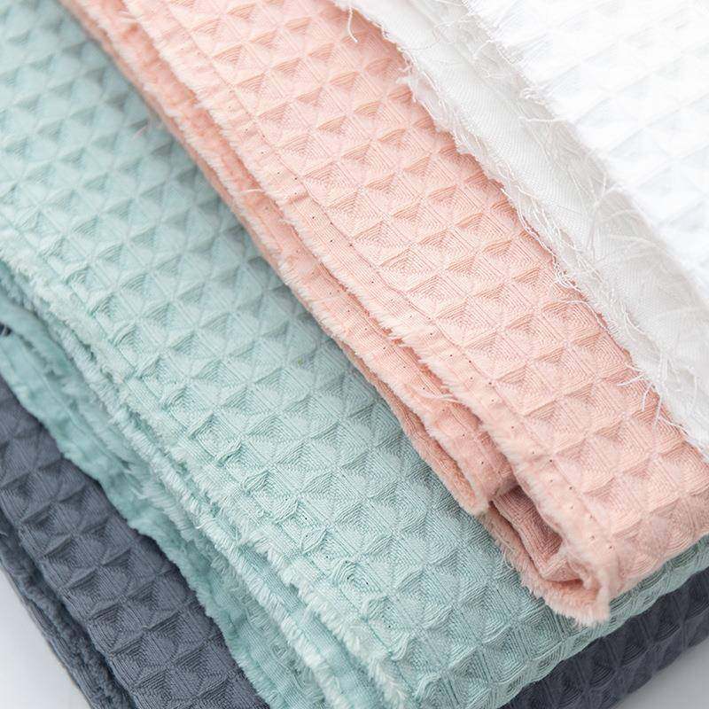 秋冬全加棉厚格双层蜂华夫UQK面料巢一面纱布一面蜂巢华夫格32支,纺织面料/辅料/配套,棉麻面料,淘宝优惠券,粉丝福利购,淘宝优惠卷