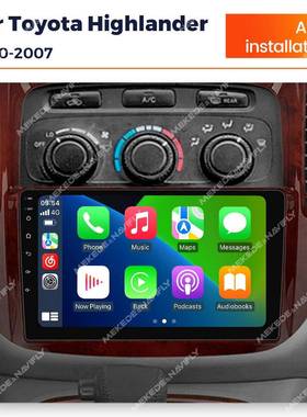 适用于oyotaHighlpander201100-2007汉T兰达车载安卓导航仪carlay