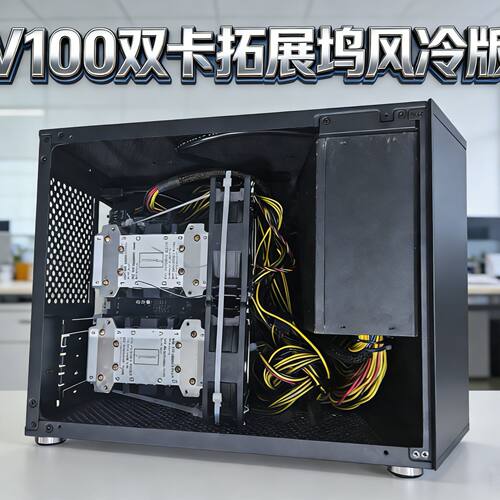英伟达 V100 SXM 双显卡风冷整机 32G 显存 静音办公级 本地部署