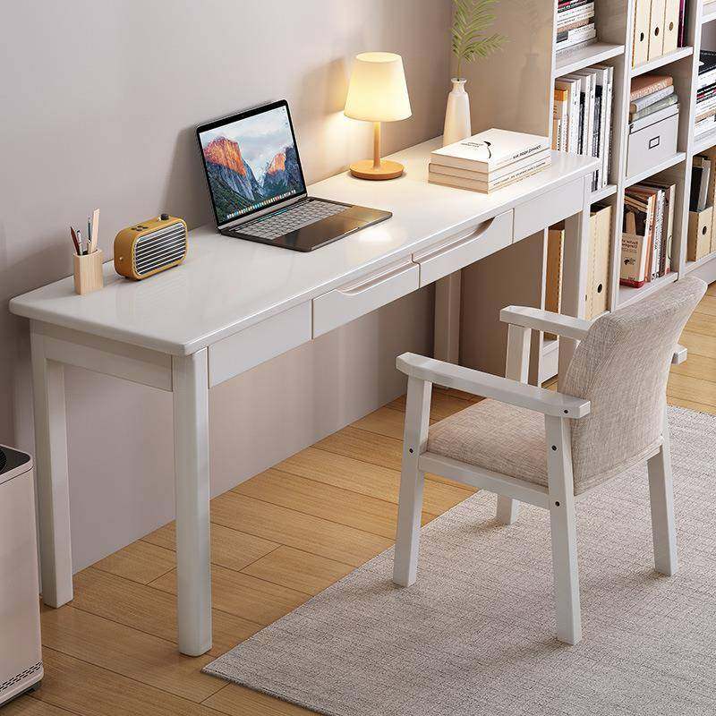 全式实木中窄桌书40/45宽家用电脑桌台式工恒森中式作台学生卧室