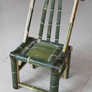 竹椅子农编家手工制作纯楠竹成人靠背椅竹纯985竹凳子座老式传统