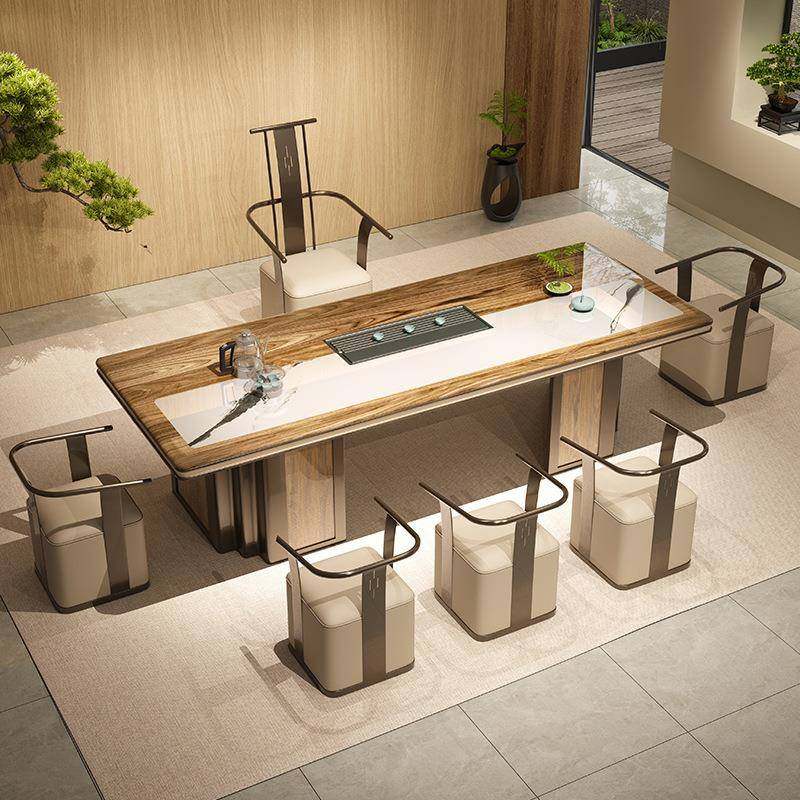 岩板茶台茶桌椅XWL组合具2025款高端烧水壶一体入式新茶一整嵌套,商业/办公家具,茶台/茶桌,淘宝优惠券,粉丝福利购,淘宝优惠卷