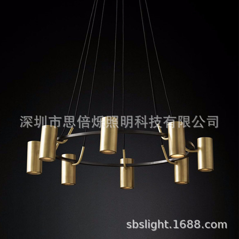 北欧后现代简约时尚全铜吊灯