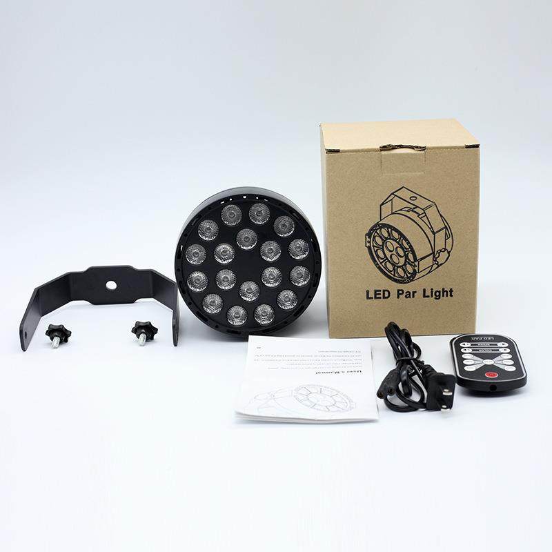 跨境8颗UV色光led迷你遥控1紫全彩帕FGI灯舞台背景万圣节染洗墙灯