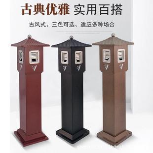 不钢烟灰柱烟室区内落地YPH-001立式垃圾烟灰桶户锈外吸烟灭烟蒂