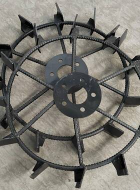 手扶拖拉机套铁轮轮子走四孔五孔配防滑轮行铁轮爬行轮铁QJA轱辘