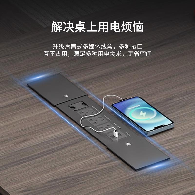 双柜老板桌公桌椅组合高档总约裁主管经理桌简办现JP-LZ08代办公