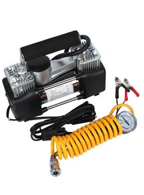 大汽车胎充气泵车载双缸打气泵率150轮W指针车功86791用电动充气