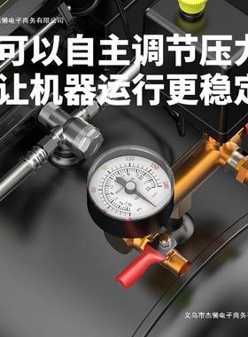 德芝空压机打气泵小压型220v空气缩机无油低国EFX音工业级木工浦