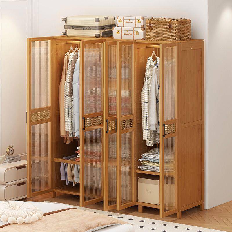 租743衣柜家用卧室出房简易组经济型楠竹儿童小户用型收纳柜装子
