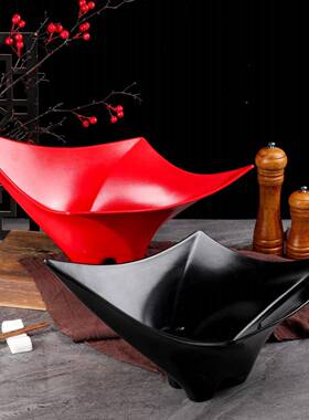 高专端胺酒店海鲜三文鱼刺身用拼日盘式料LPO理装饰姿造密干冰盘