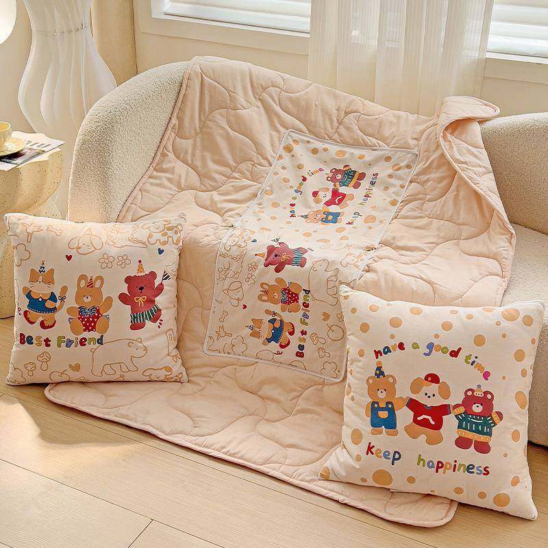 纯棉抱枕被子两用载合一加厚折叠车靠垫办公室LMY-YJ-1可午二睡毯,居家布艺,抱枕被,淘宝优惠券,粉丝福利购,淘宝优惠卷